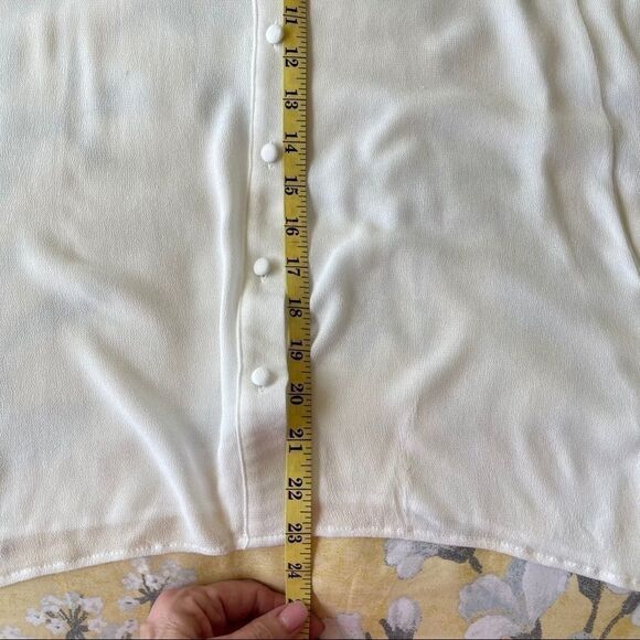 Newbury Kustom White Ruffled Sleeve Blouse, Medium‎ - Picture 5 of 10